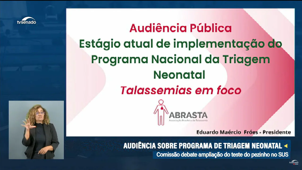 Imagem destacada de Abrasta reivindica a devida implementação do Programa da Triagem Neonatal em audiência pública do Senado Federal